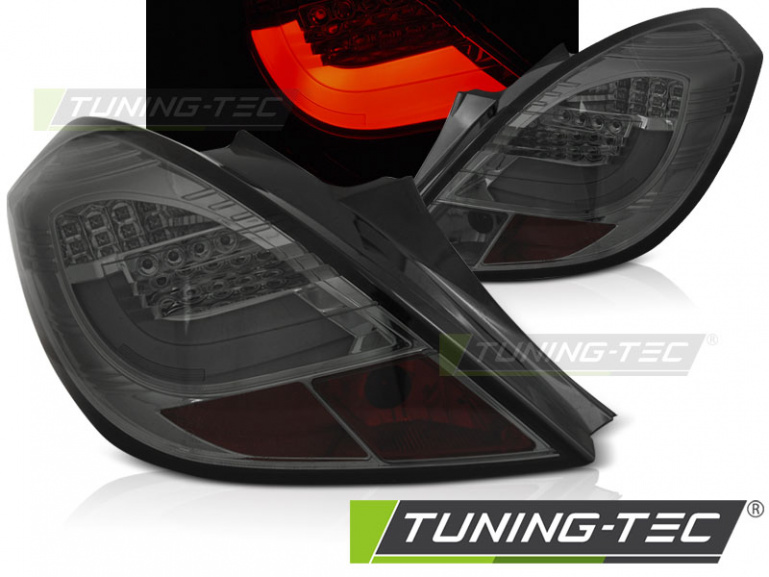 LED Lightbar Design Rückleuchten für Opel Corsa D (3-Türer) 06-14 rauch